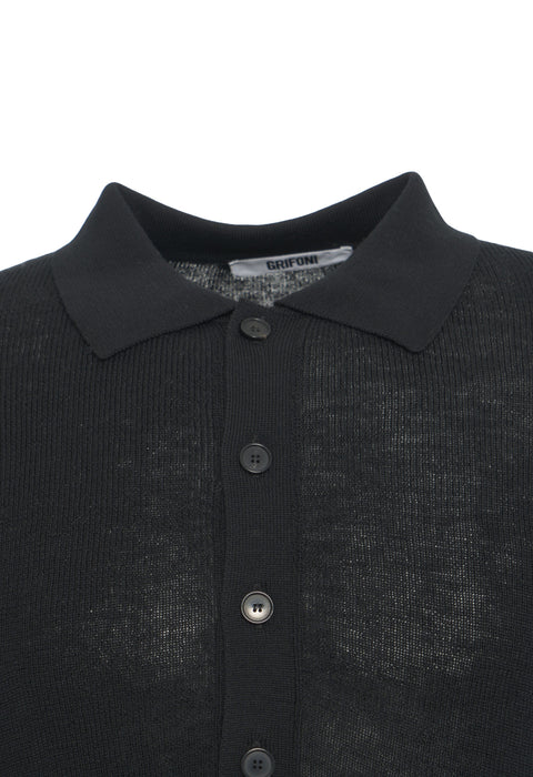 Maglione con colletto polo