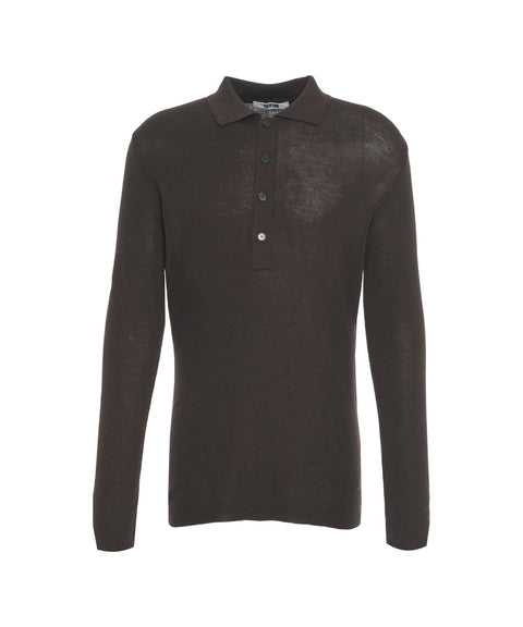 Maglione con colletto polo