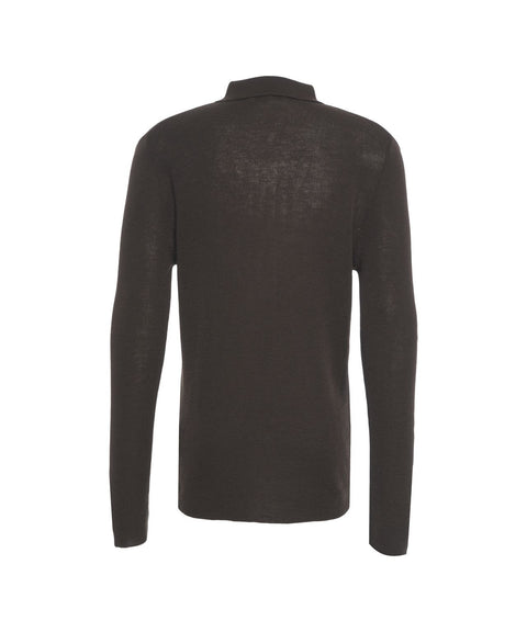 Maglione con colletto polo