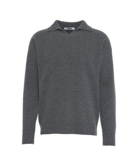 Maglione con colletto polo