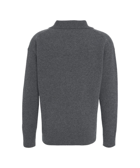 Maglione con colletto polo