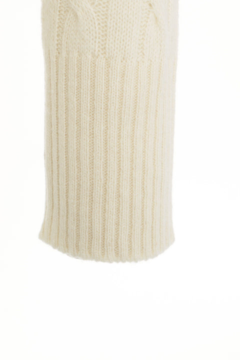 Maglione con motivo a trecce