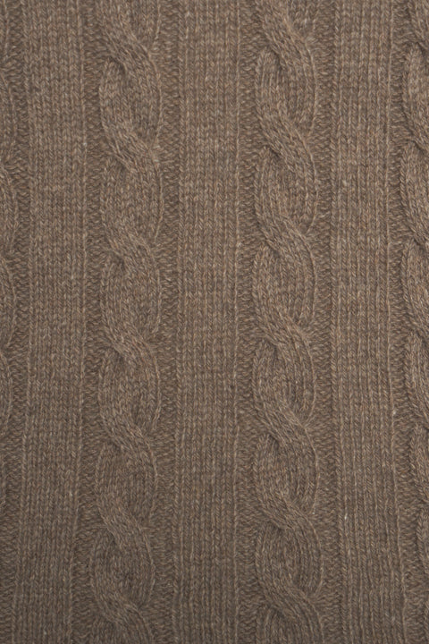 Maglione con motivo a trecce