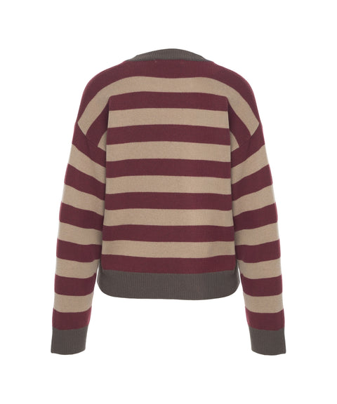 Maglione a righe
