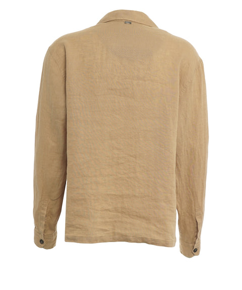 Linen field jacket