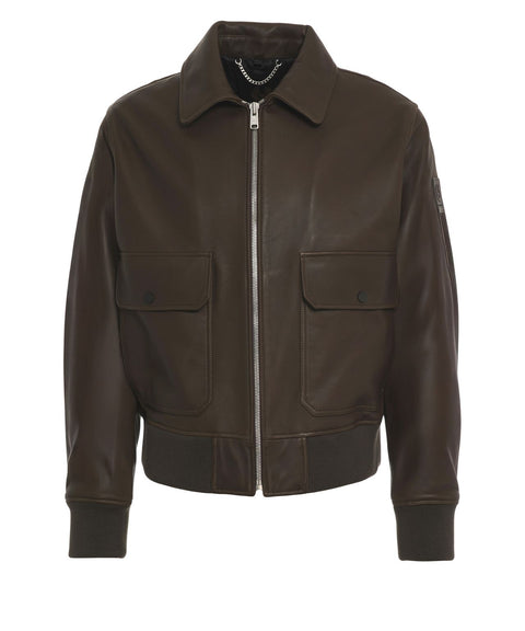 Giacca in pelle 'Pilot'