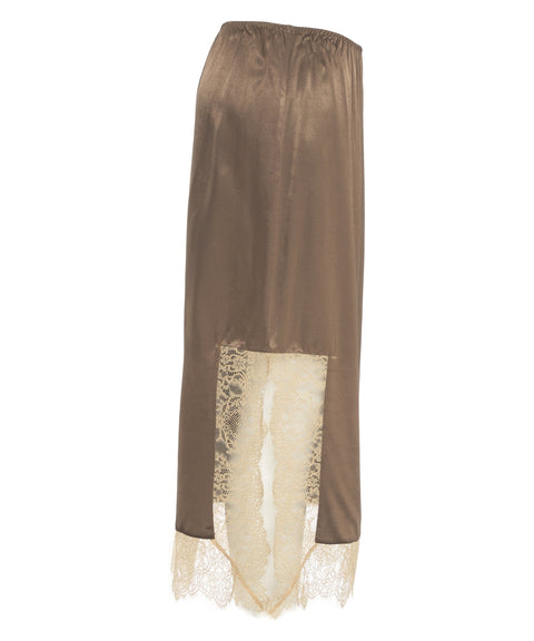 Midirock mit Spitzendetail 'Ravn'