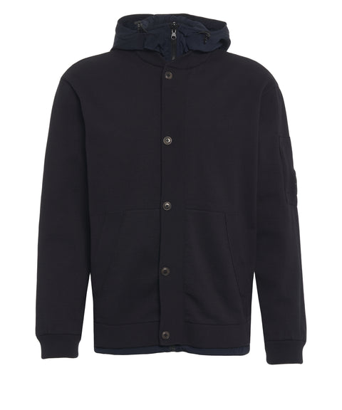 Strickjacke mit technischer Kapuze