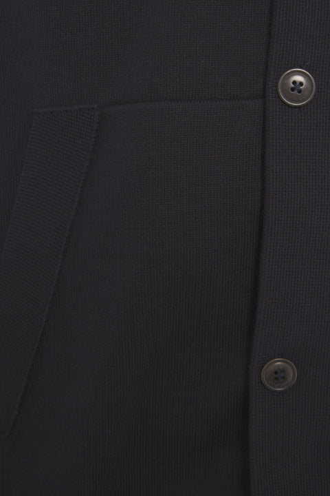 Strickjacke mit technischer Kapuze