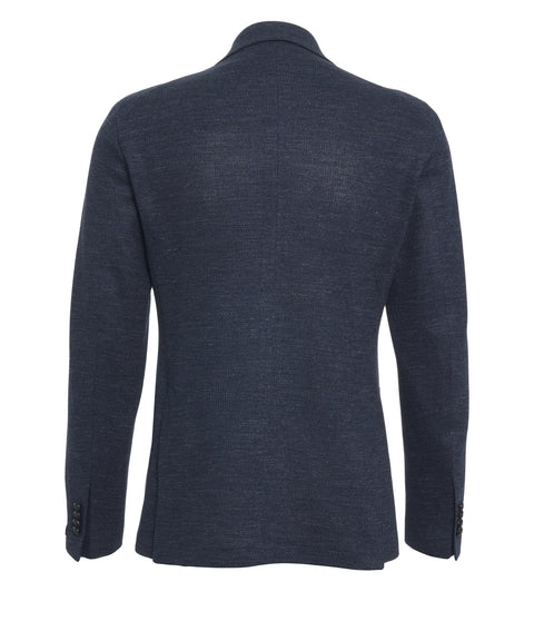 Doppelreiher Blazer aus Leinengemisch