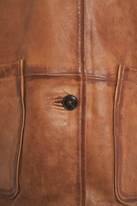 Leather jacket 'Marina'