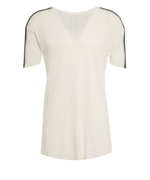 T-shirt in misto lino