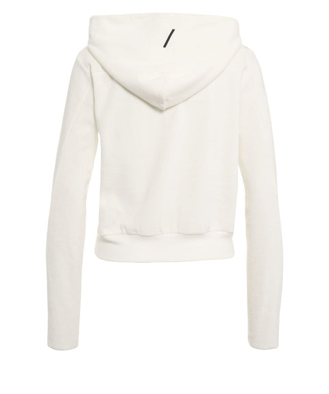 Felpa con cappuccio in spugna