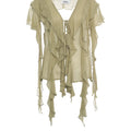 Seiden Bluse mit Rüschen