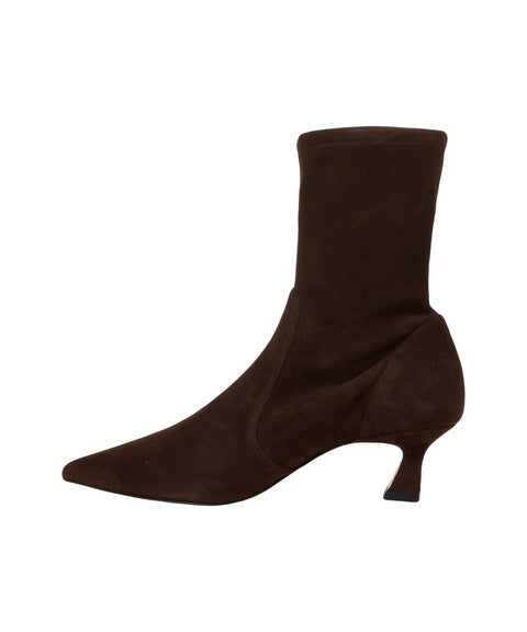 Stivaletti in pelle scamosciata