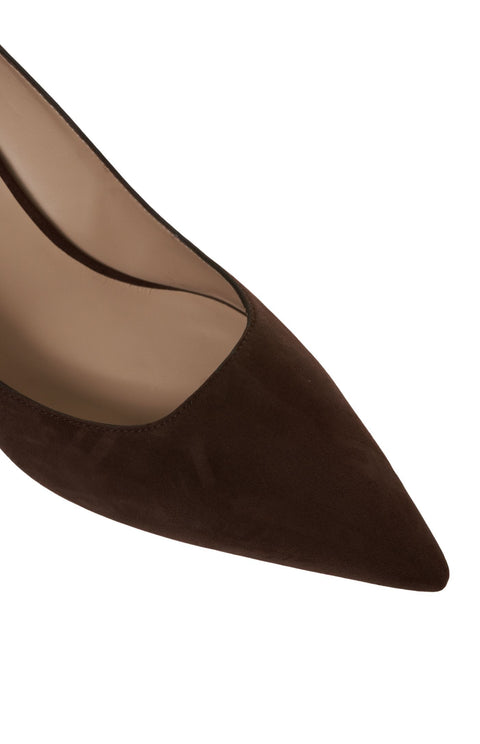 Décolleté in camoscio