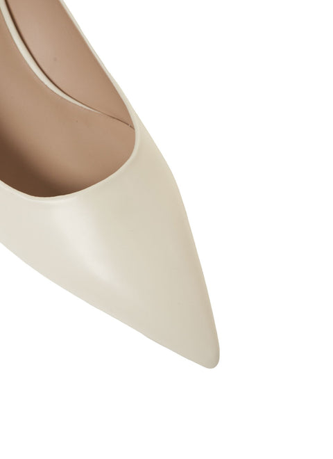 Décolleté in pelle liscia