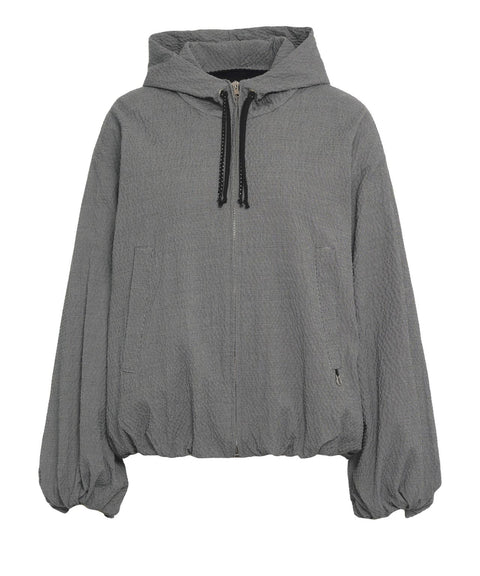 Blouson mit Micro-Vichy Muster