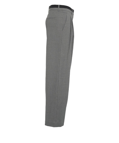 Pantaloni con motivo micro vichy