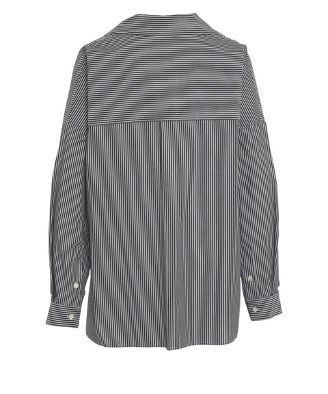 Blusa a righe in cotone