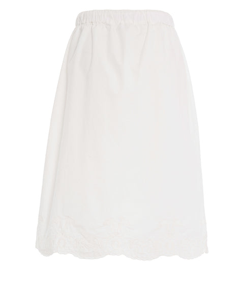 Midirock mit Stickerei