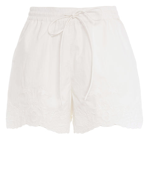 Shorts mit Stickerei