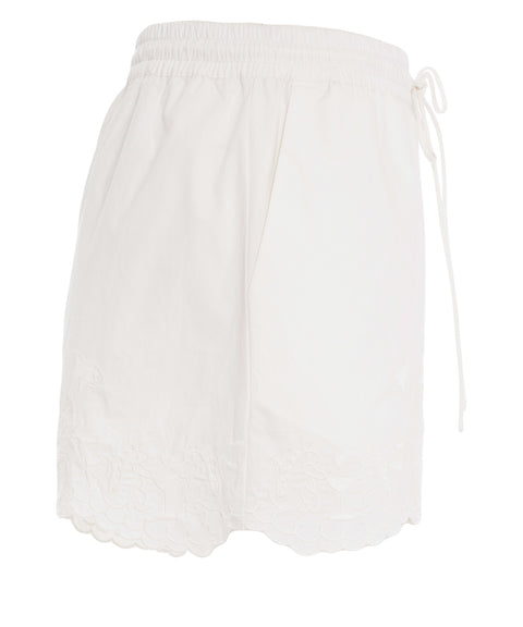 Shorts mit Stickerei