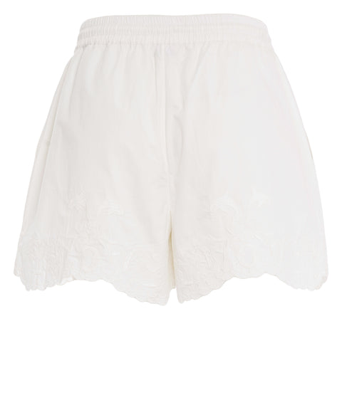 Shorts mit Stickerei