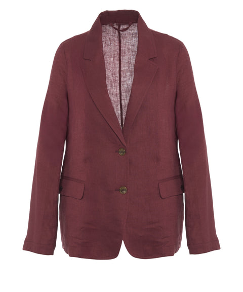 Einreiher Blazer aus Leinen