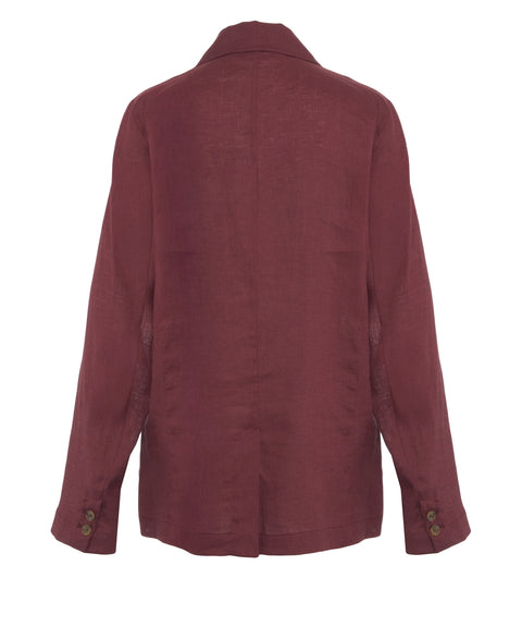 Einreiher Blazer aus Leinen