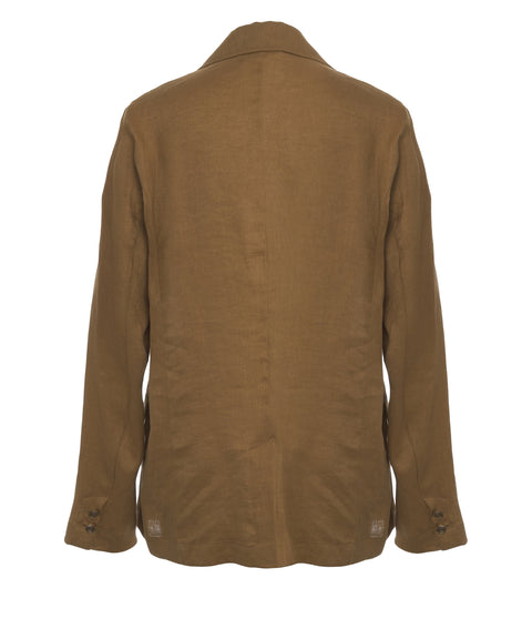 Einreiher Blazer aus Leinen