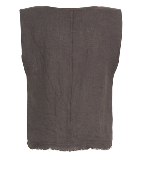 Top aus Leinen