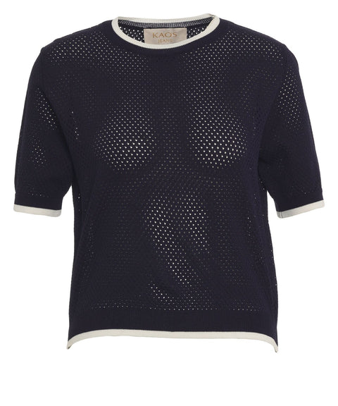 Lochstrick T-Shirt