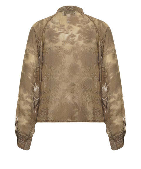 Blouse with floral pattern