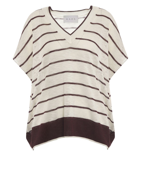 Maglione con scollo a V