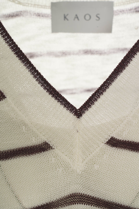 Maglione con scollo a V