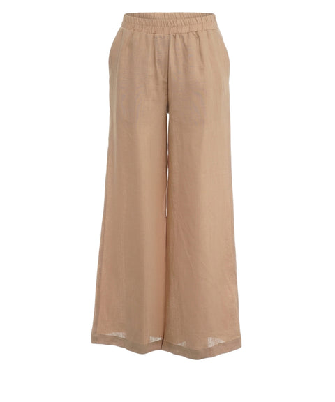 Pantaloni palazzo in lino
