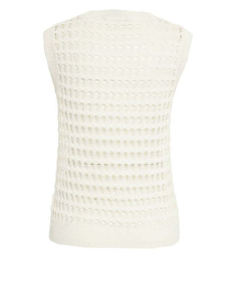 Top crochet con paillettes