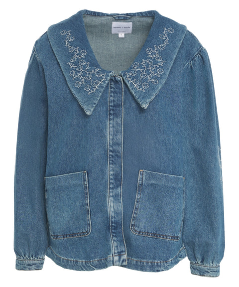 Denim Jacke mit Stickerei 'Neve'