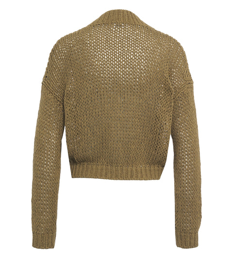 Cardigan in maglia crochet