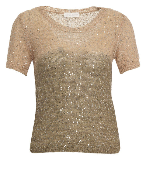 T-Shirt mit Pailletten