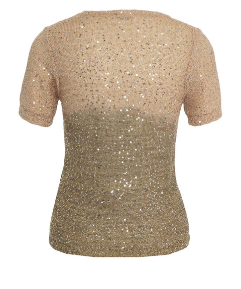 T-Shirt mit Pailletten