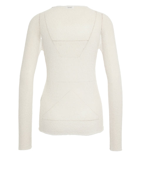 Maglia traforata effetto pizzo