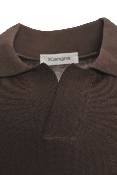 Cotton skipper polo shirt