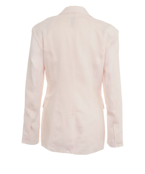 Linen blend blazer