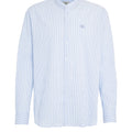 Striped shirt with logo embroidery
