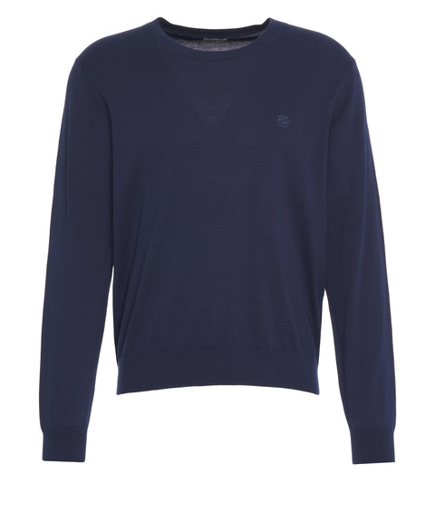 Pullover mit Logostickerei