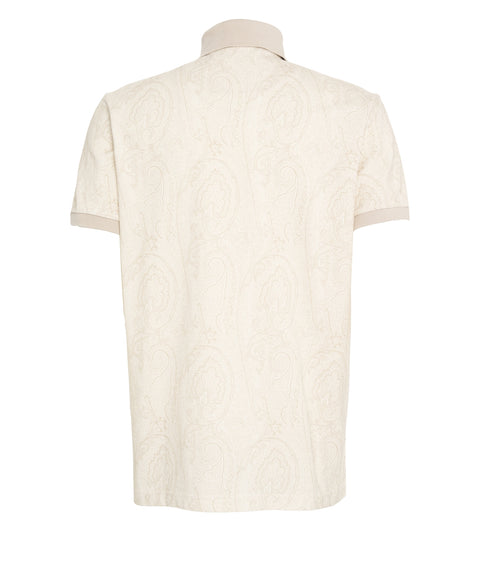 Polo shirt with paisley pattern