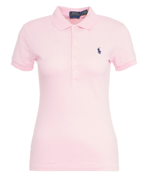 Poloshirt mit Logostickerei