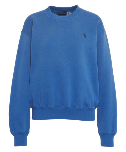 Felpa con ricamo logo